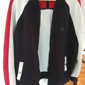 Burberry Mens Panelled Bomber Jacket